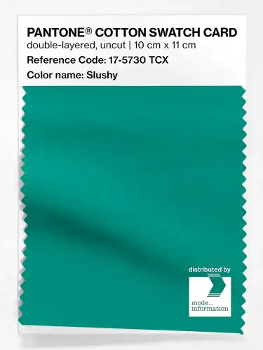 PANTONE® COTTON SWATCH CARD 17-5730 TCX Slushy
