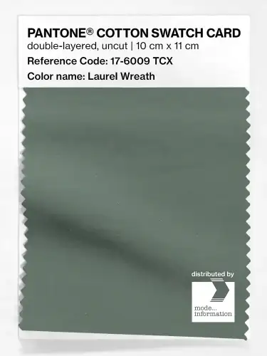 PANTONE® COTTON SWATCH CARD 17-6009 TCX Laurel Wreath
