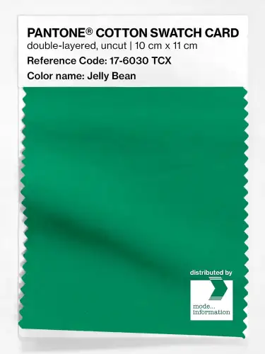 PANTONE® COTTON SWATCH CARD 17-6030 TCX Jelly Bean