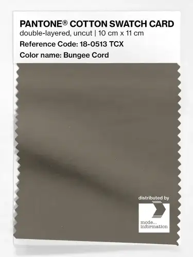 PANTONE® COTTON SWATCH CARD 18-0513 TCX Bungee Cord