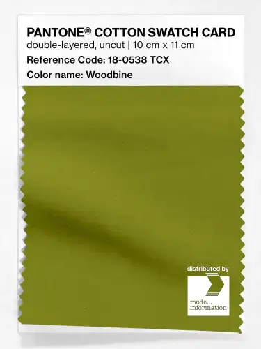 PANTONE® COTTON SWATCH CARD 18-0538 TCX Woodbine