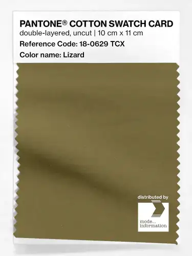 PANTONE® COTTON SWATCH CARD 18-0629 TCX Lizard