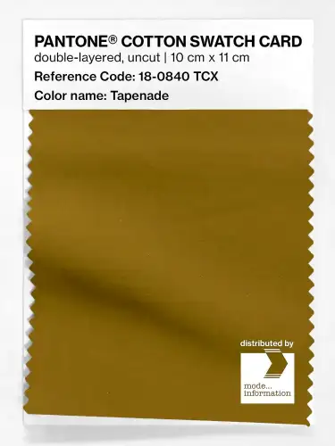 PANTONE® COTTON SWATCH CARD 18-0840 TCX Tapenade