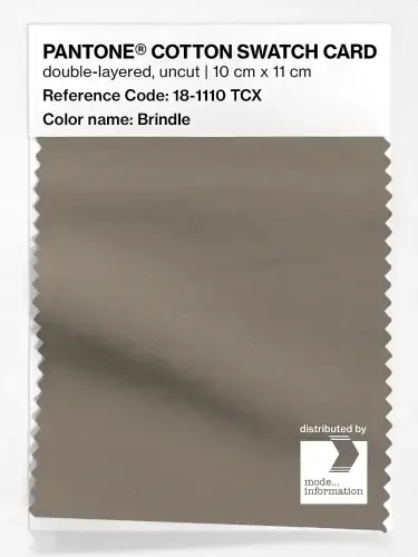 PANTONE® COTTON SWATCH CARD 18-1110 TCX Brindle