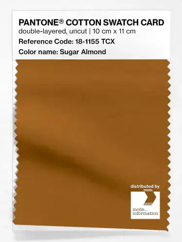 PANTONE® COTTON SWATCH CARD 18-1155 TCX Sugar Almond
