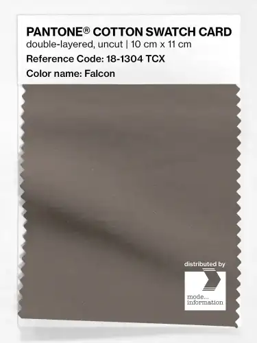 PANTONE® COTTON SWATCH CARD 18-1304 TCX Falcon