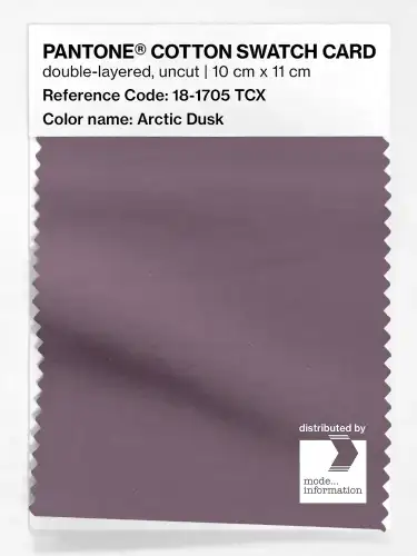 PANTONE® COTTON SWATCH CARD 18-1705 TCX Arctic Dusk