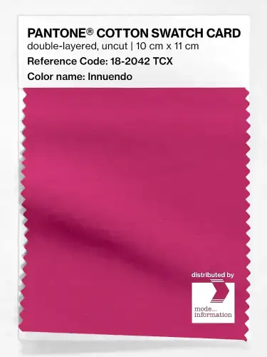 PANTONE® COTTON SWATCH CARD 18-2042 TCX Innuendo
