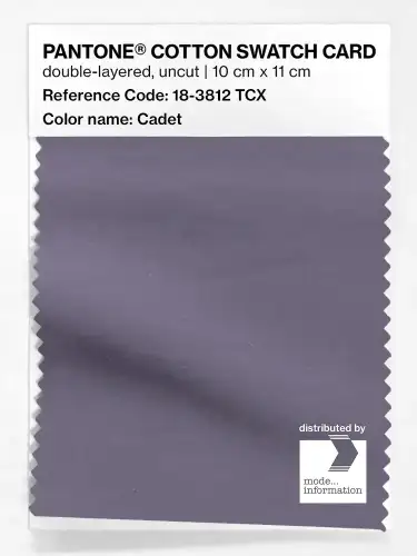 PANTONE® COTTON SWATCH CARD 18-3812 TCX Cadet