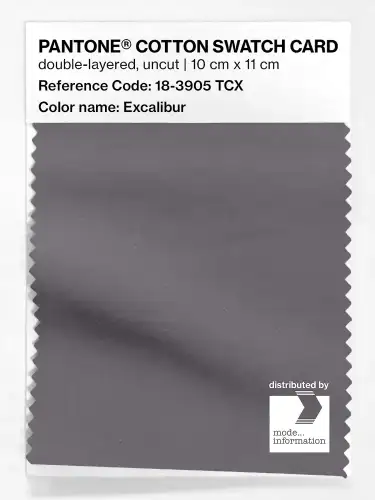 PANTONE® COTTON SWATCH CARD 18-3905 TCX Excalibur
