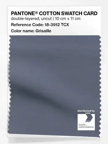 PANTONE® COTTON SWATCH CARD 18-3912 TCX Grisaille