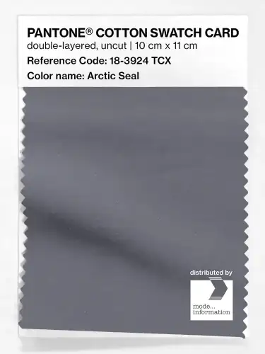 PANTONE® COTTON SWATCH CARD 18-3924 TCX Arctic Seal
