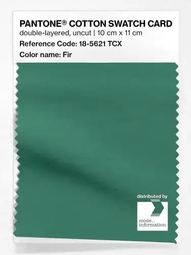 PANTONE® COTTON SWATCH CARD 18-5621 TCX Fir