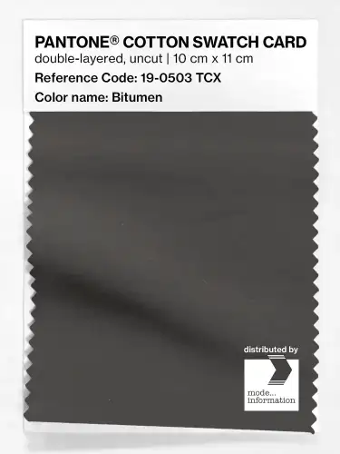Artikelbild des Artikels “PANTONE® COTTON SWATCH CARD 19-0503 TCX Bitumen “