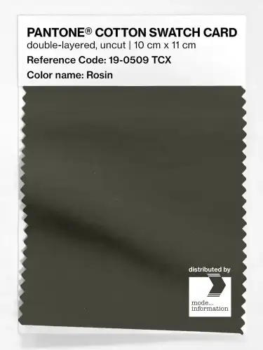 PANTONE® COTTON SWATCH CARD 19-0509 TCX Rosin