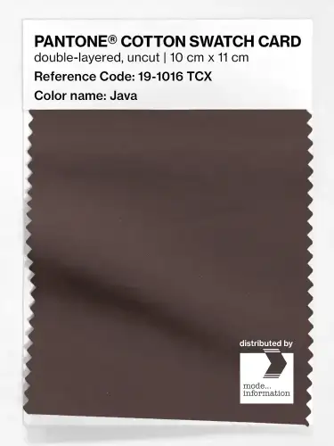 PANTONE® COTTON SWATCH CARD 19-1016 TCX Java