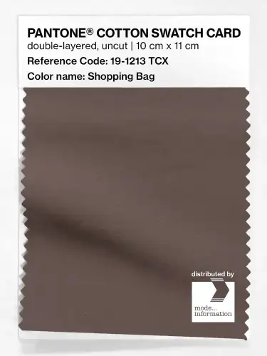 PANTONE® COTTON SWATCH CARD 19-1213 TCX Shopping Bag