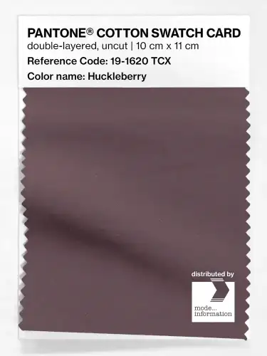 PANTONE® COTTON SWATCH CARD 19-1620 TCX Huckleberry