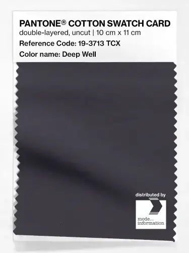 PANTONE® COTTON SWATCH CARD 19-3713 TCX Deep Well