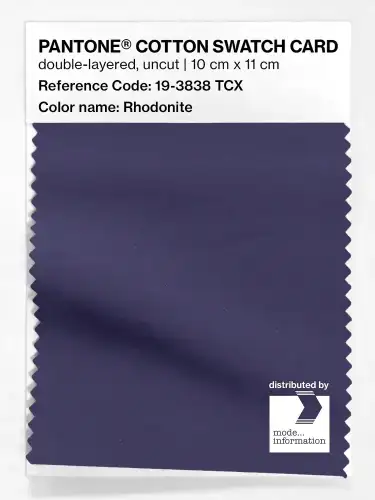 PANTONE® COTTON SWATCH CARD 19-3838 TCX Rhodonite