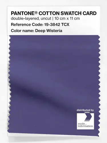 PANTONE® COTTON SWATCH CARD 19-3842 TCX Deep Wisteria