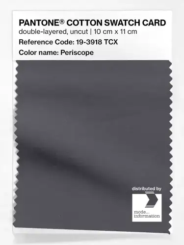 PANTONE® COTTON SWATCH CARD 19-3918 TCX Periscope