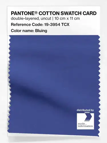 PANTONE® COTTON SWATCH CARD 19-3954 TCX Bluing