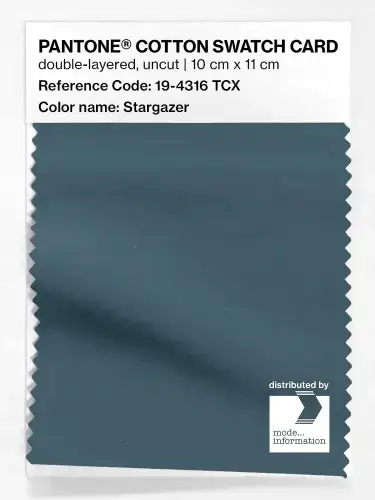 PANTONE® COTTON SWATCH CARD 19-4316 TCX Stargazer