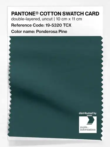 PANTONE® COTTON SWATCH CARD 19-5320 TCX Ponderosa Pine