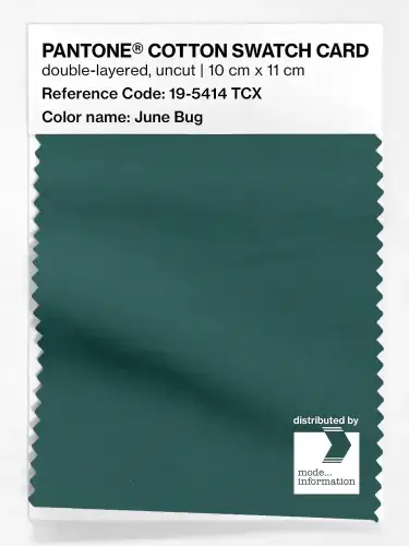 PANTONE® COTTON SWATCH CARD 19-5414 TCX June Bug