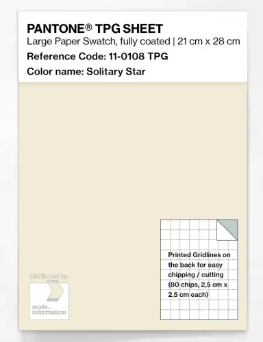 PANTONE® TPG SHEET 11-0108 TPG Solitary Star