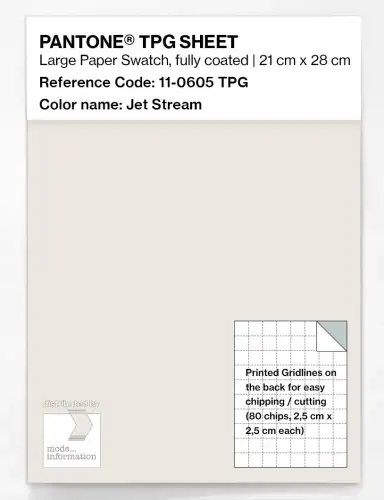 PANTONE® TPG SHEET 11-0605 TPG Jet Stream