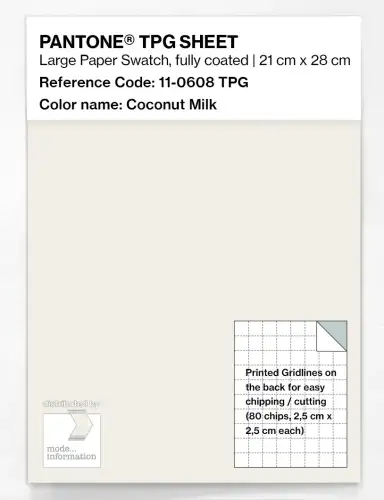 PANTONE® TPG SHEET 11-0608 TPG Coconut Milk