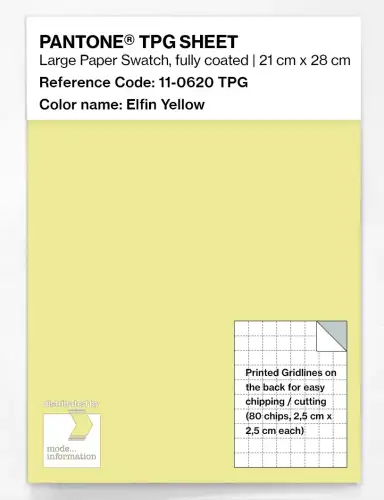 PANTONE® TPG SHEET 11-0620 TPG Elfin Yellow
