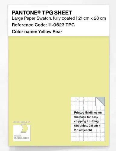PANTONE® TPG SHEET 11-0623 TPG Yellow Pear