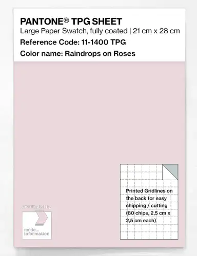 PANTONE® TPG SHEET 11-1400 TPG Raindrops on Roses