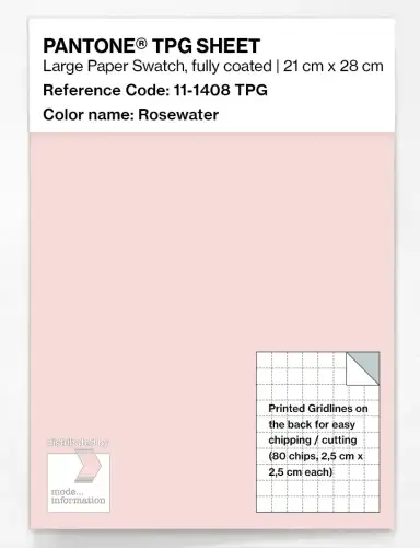 PANTONE® TPG SHEET 11-1408 TPG Rosewater