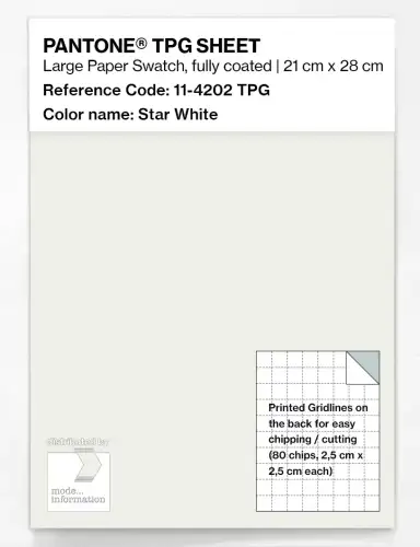 PANTONE® TPG SHEET 11-4202 TPG Star White