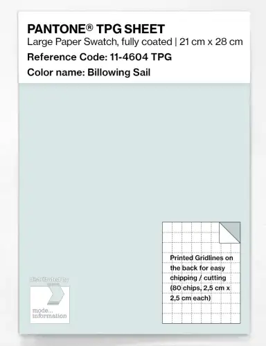 PANTONE® TPG SHEET 11-4604 TPG Billowing Sail