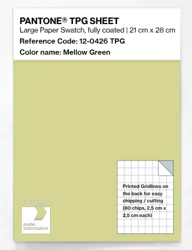 PANTONE® TPG SHEET 12-0426 TPG Mellow Green