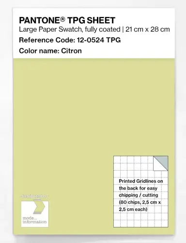 PANTONE® TPG SHEET 12-0524 TPG Citron
