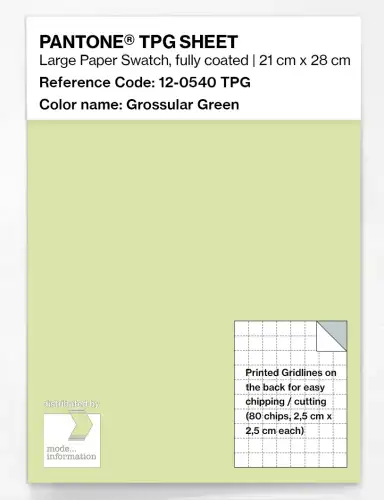 PANTONE® TPG SHEET 12-0540 TPG Grossular Green