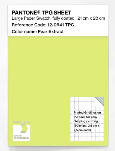 Artikelbild des Artikels “PANTONE® TPG SHEET 12-0641 TPG Pear Extract “