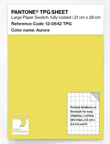 PANTONE® TPG SHEET 12-0642 TPG Aurora