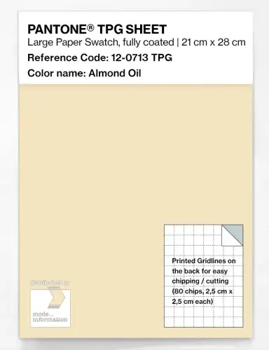 PANTONE® TPG SHEET 12-0713 TPG Almond Oil