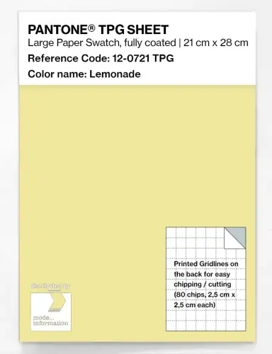 PANTONE® TPG SHEET 12-0721 TPG Lemonade