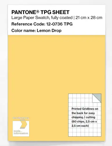 PANTONE® TPG SHEET 12-0736 TPG Lemon Drop