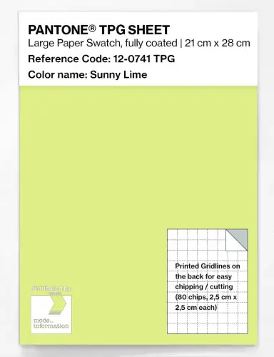 PANTONE® TPG SHEET 12-0741 TPG Sunny Lime
