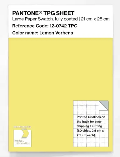 PANTONE® TPG SHEET 12-0742 TPG Lemon Verbena