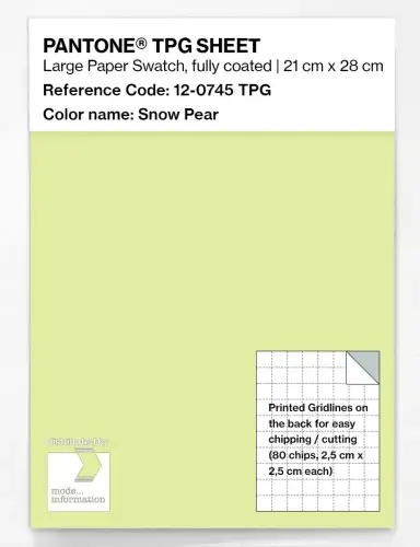 Artikelbild des Artikels “PANTONE® TPG SHEET 12-0745 TPG Snow Pear “